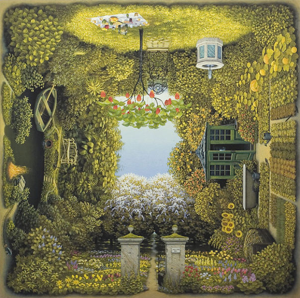 4siders painting art by Jacek Yerka