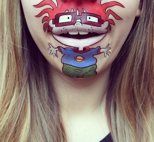 Cartoon characters face makeup by Laura Jenkinson