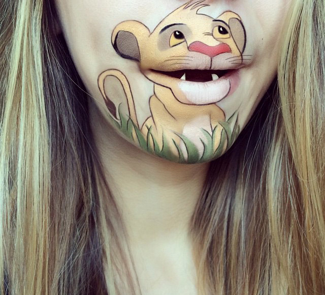 Cartoon characters face makeup by Laura Jenkinson