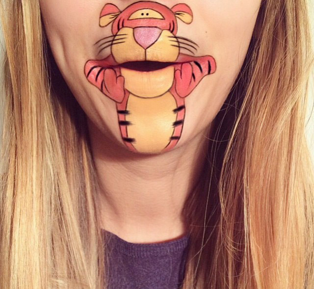 Cartoon characters face makeup by Laura Jenkinson