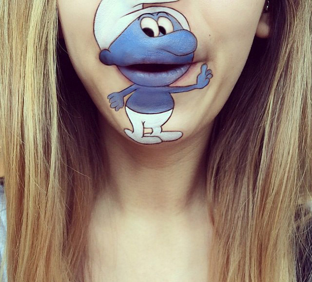 Cartoon characters face makeup by Laura Jenkinson