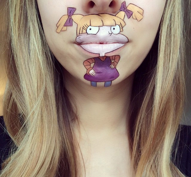 Cartoon characters face makeup by Laura Jenkinson