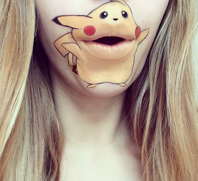 Cartoon characters face makeup by Laura Jenkinson