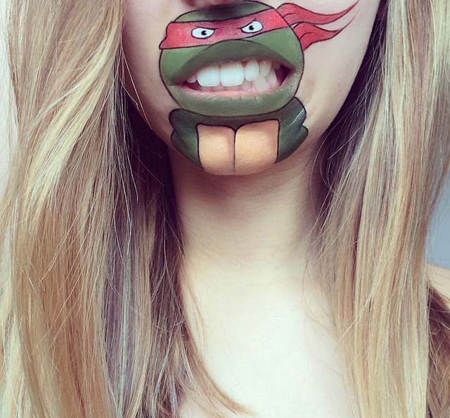 Cartoon characters face makeup by Laura Jenkinson