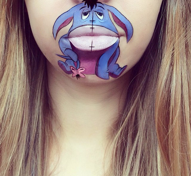 Cartoon characters face makeup by Laura Jenkinson