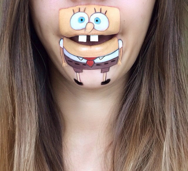 Cartoon characters face makeup by Laura Jenkinson