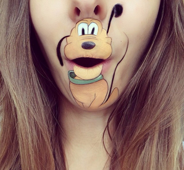 Cartoon characters face makeup by Laura Jenkinson