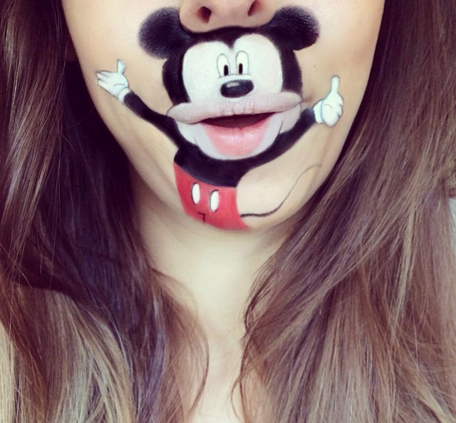 Cartoon characters face makeup by Laura Jenkinson