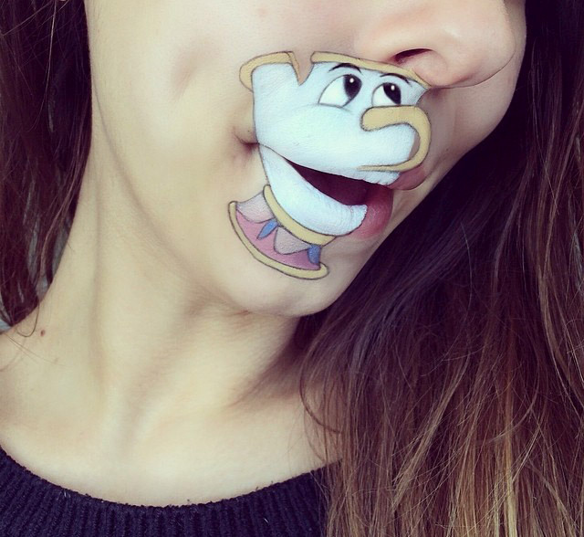 Cartoon characters face makeup by Laura Jenkinson