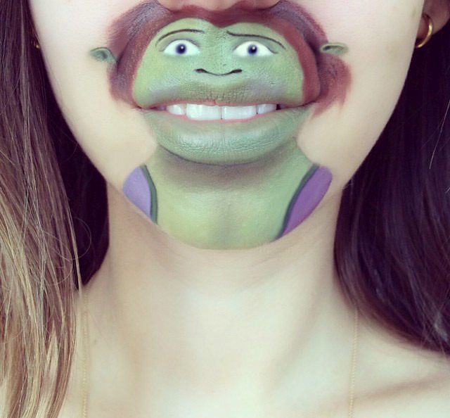 Cartoon characters face makeup by Laura Jenkinson