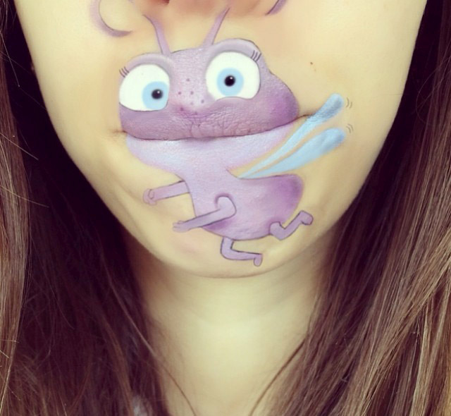 Cartoon characters face makeup by Laura Jenkinson