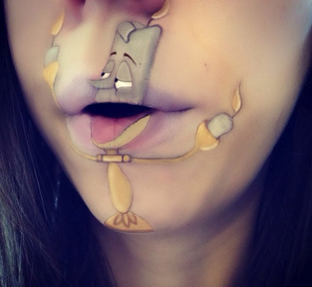 Cartoon characters face makeup by Laura Jenkinson