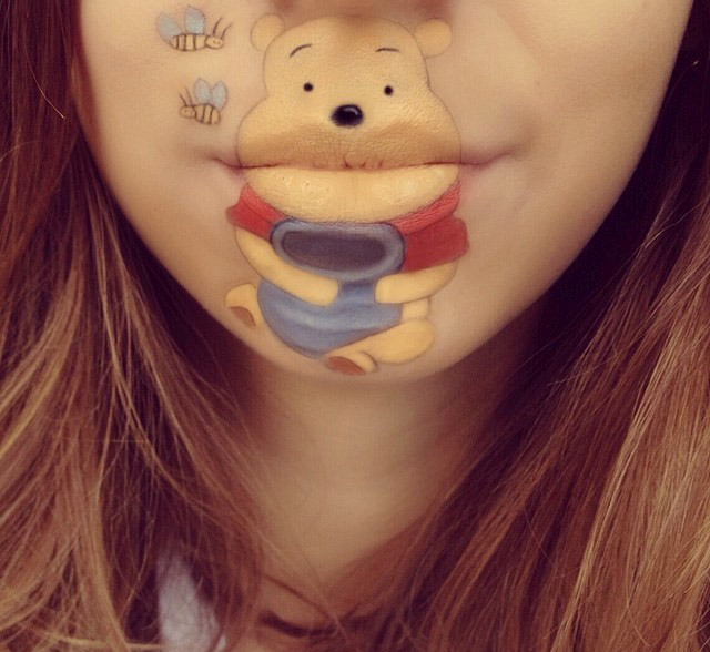 Cartoon characters face makeup by Laura Jenkinson