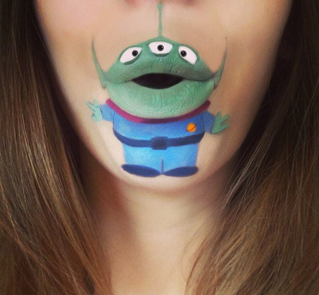 Cartoon characters face makeup by Laura Jenkinson