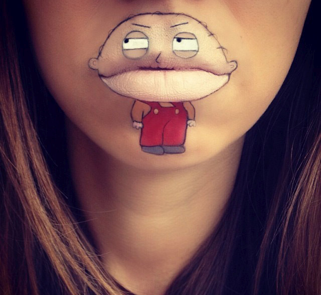 Cartoon characters face makeup by Laura Jenkinson