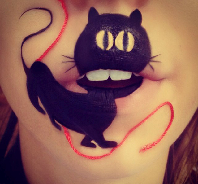 Cartoon characters face makeup by Laura Jenkinson