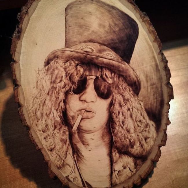 Pyrography wood burning by Rick Merian