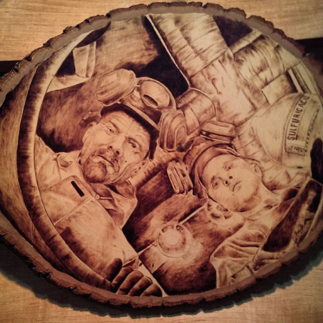 Pyrography wood burning by Rick Merian