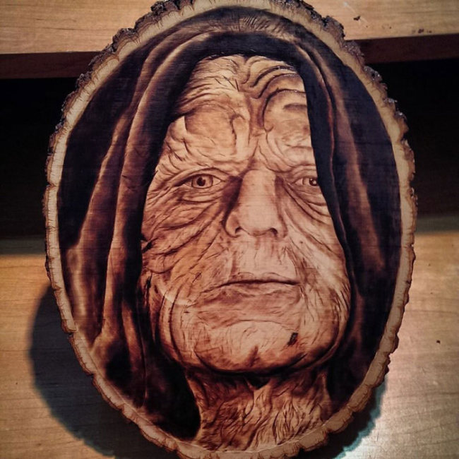 Pyrography wood burning by Rick Merian