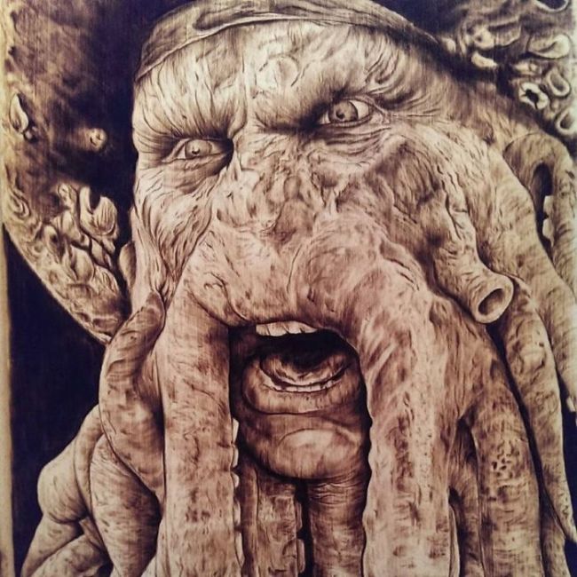 Pyrography wood burning by Rick Merian