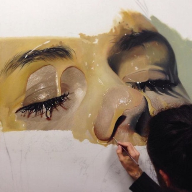 Photorealistic painting by Mike Dargas