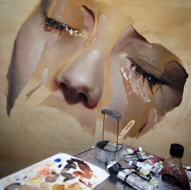 Photorealistic painting by Mike Dargas