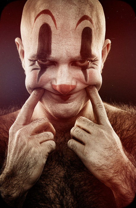 Clownville portraits project by Eolo Perfido