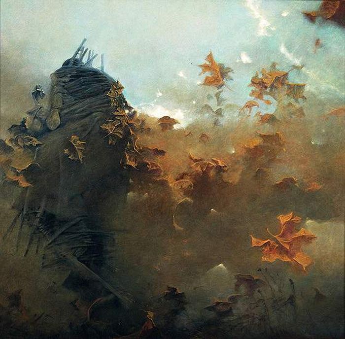 Fantastic realism and surrealistic oil paintings by Zdzisław Beksiński