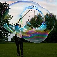 TopRq.com search results: Giant soap bubbles by english man Sam Heath, 37 years