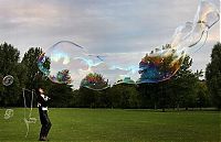 TopRq.com search results: Giant soap bubbles by english man Sam Heath, 37 years