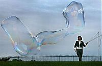 TopRq.com search results: Giant soap bubbles by english man Sam Heath, 37 years