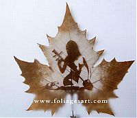 Art & Creativity: pictures on the leaves