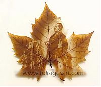 Art & Creativity: pictures on the leaves