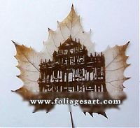 Art & Creativity: pictures on the leaves