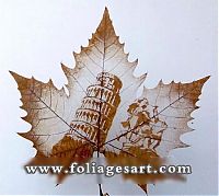 Art & Creativity: pictures on the leaves