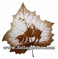 Art & Creativity: pictures on the leaves