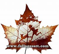 Art & Creativity: pictures on the leaves