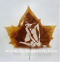 Art & Creativity: pictures on the leaves