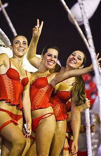 Art & Creativity: Rio carnival parade girls, Rio de Janeiro, Brazil