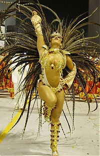 Art & Creativity: Rio carnival parade girls, Rio de Janeiro, Brazil