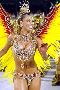 Art & Creativity: Rio carnival parade girls, Rio de Janeiro, Brazil