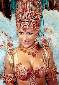 Art & Creativity: Rio carnival parade girls, Rio de Janeiro, Brazil