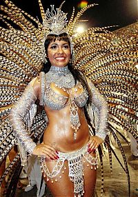 Art & Creativity: Rio carnival parade girls, Rio de Janeiro, Brazil