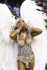 Art & Creativity: Rio carnival parade girls, Rio de Janeiro, Brazil