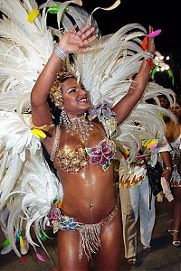 Art & Creativity: Rio carnival parade girls, Rio de Janeiro, Brazil