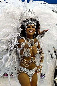 Art & Creativity: Rio carnival parade girls, Rio de Janeiro, Brazil