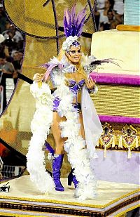 Art & Creativity: Rio carnival parade girls, Rio de Janeiro, Brazil