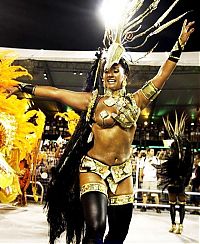 Art & Creativity: Rio carnival parade girls, Rio de Janeiro, Brazil