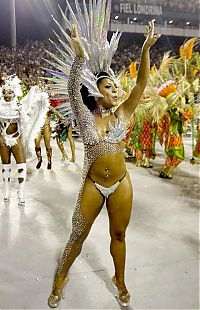 Art & Creativity: Rio carnival parade girls, Rio de Janeiro, Brazil