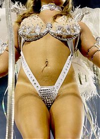 Art & Creativity: Rio carnival parade girls, Rio de Janeiro, Brazil